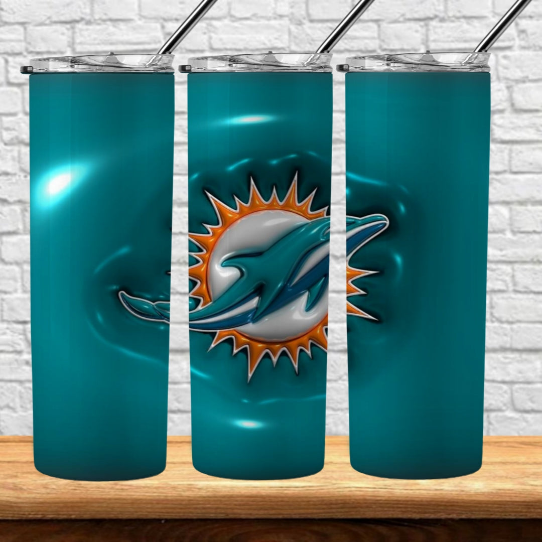 3D Inflate Football 20oz Sublimation Tumbler Image