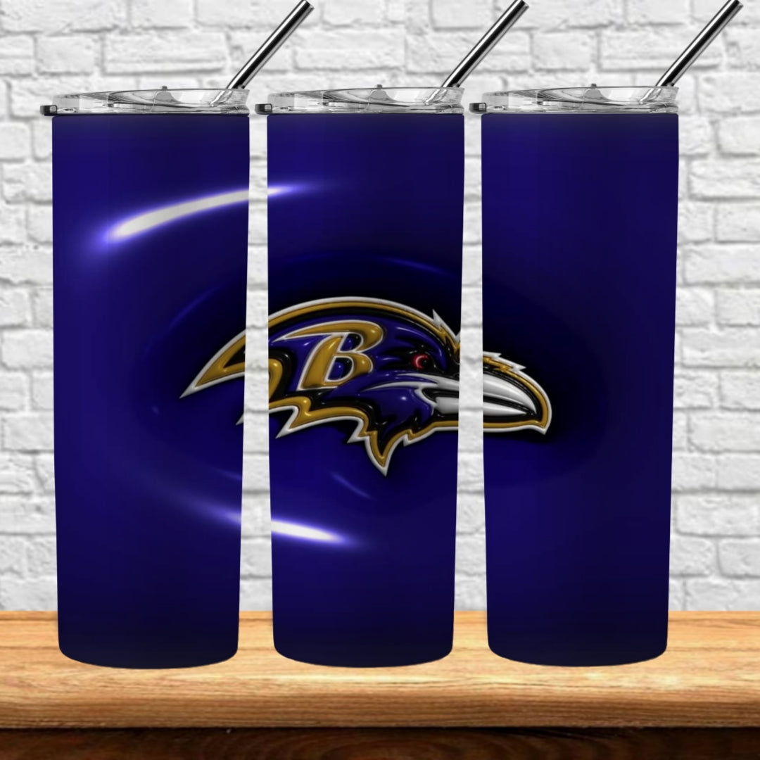 3D Inflate Football 20oz Sublimation Tumbler Image