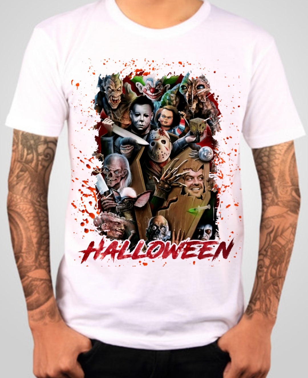 70+ Horror Halloween Sublimation T-Shirt Image/20 oz Tumbler Images Bundle