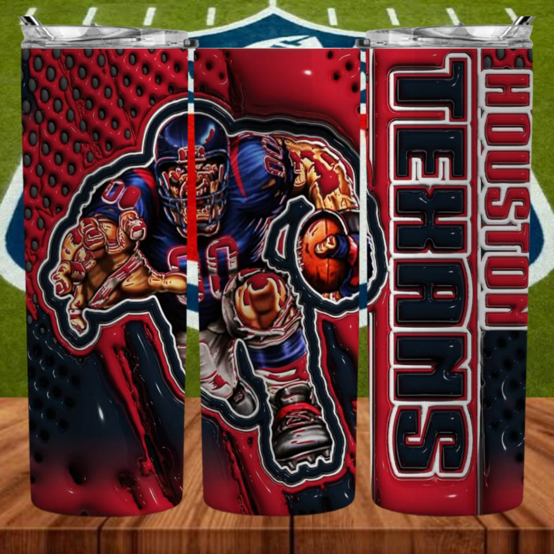 Inflate Football Sublimation 20oz Tumbler Image Puff