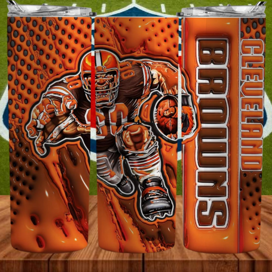 Inflate Football Sublimation 20oz Tumbler Image Puff