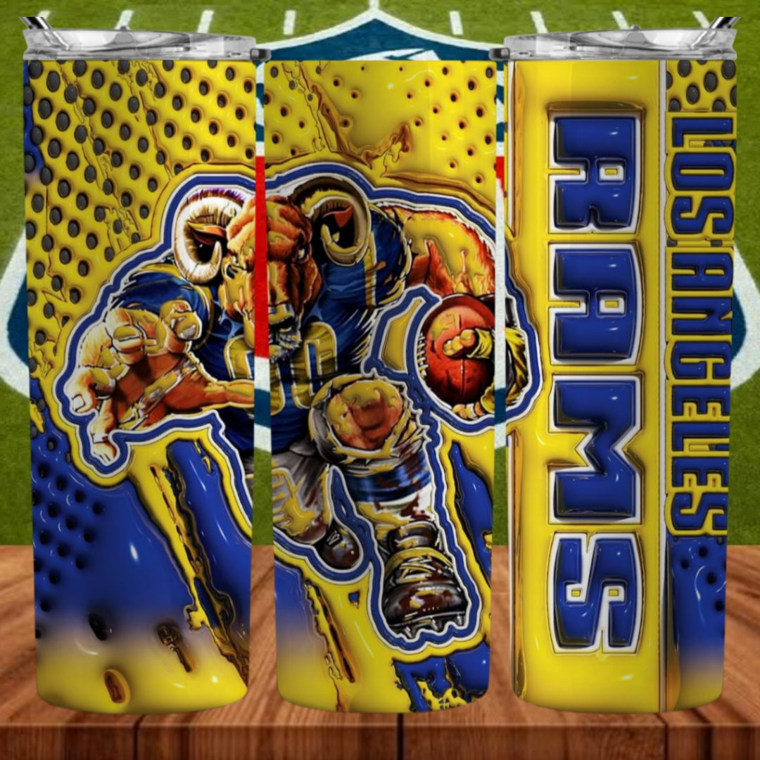 Inflate Football Sublimation 20oz Tumbler Image Puff