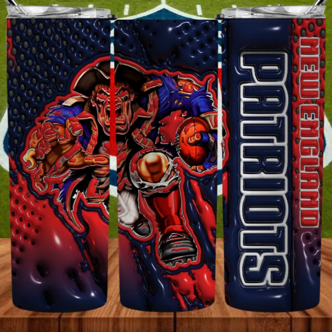 Inflate Football Sublimation 20oz Tumbler Image Puff