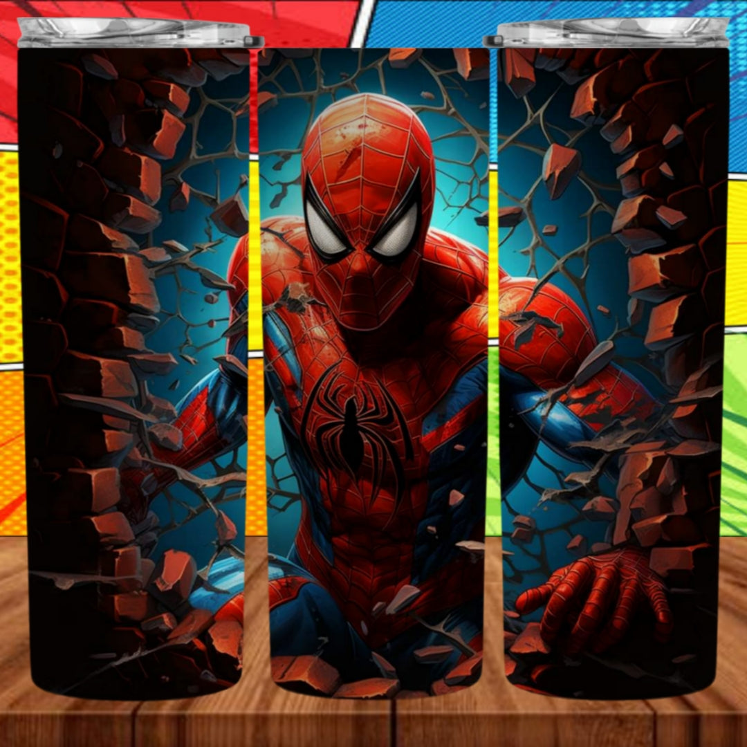 3D Superhero 20oz Sublimation Tumbler Images Bundle