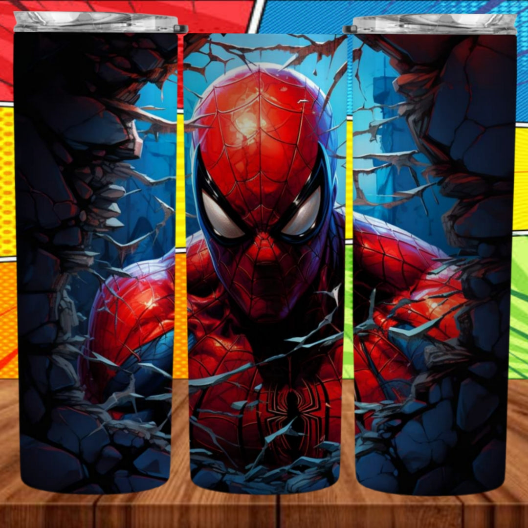 3D Superhero 20oz Sublimation Tumbler Images Bundle