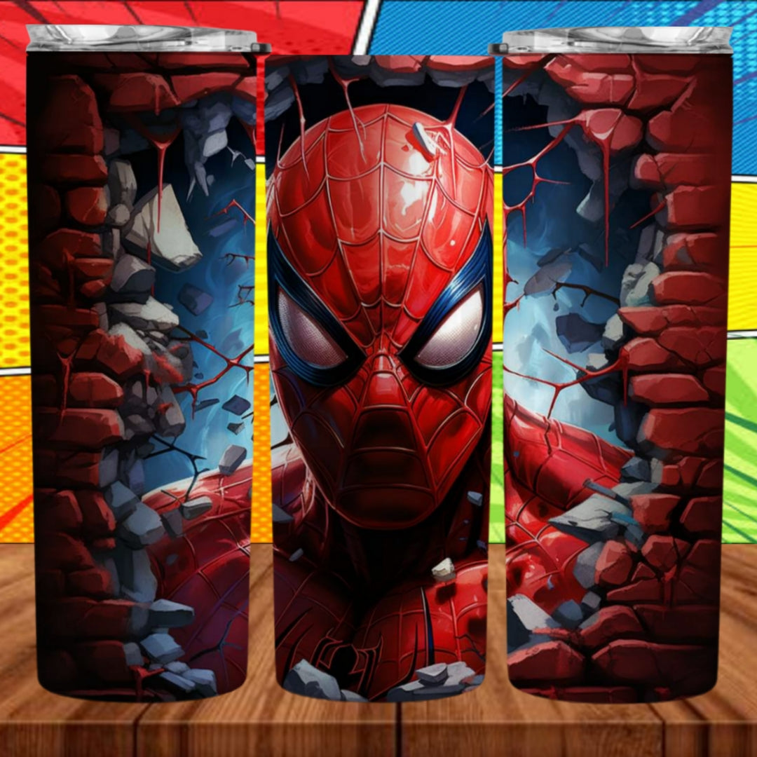 3D Superhero 20oz Sublimation Tumbler Images Bundle