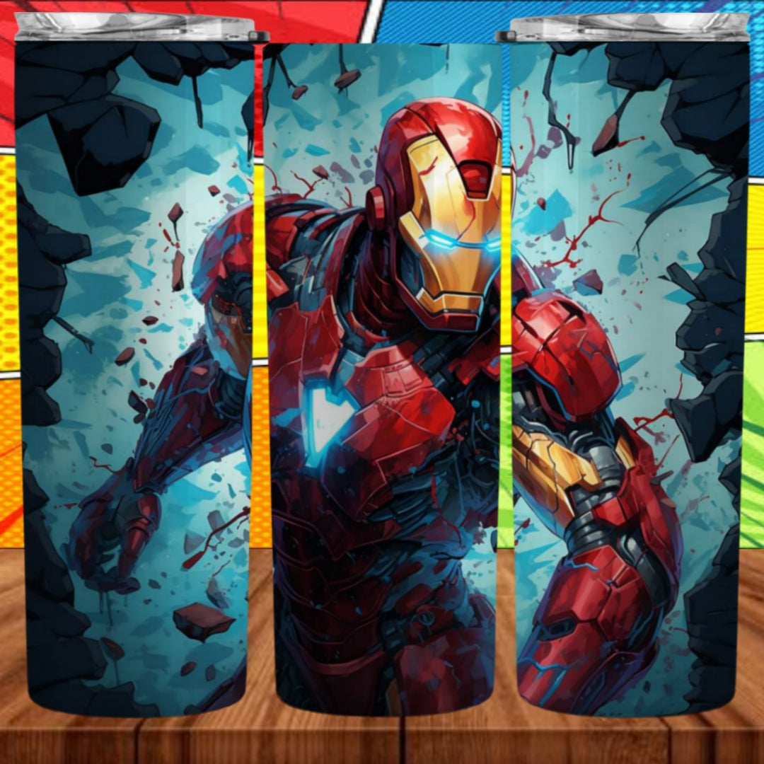 3D Superhero 20oz Sublimation Tumbler Images Bundle