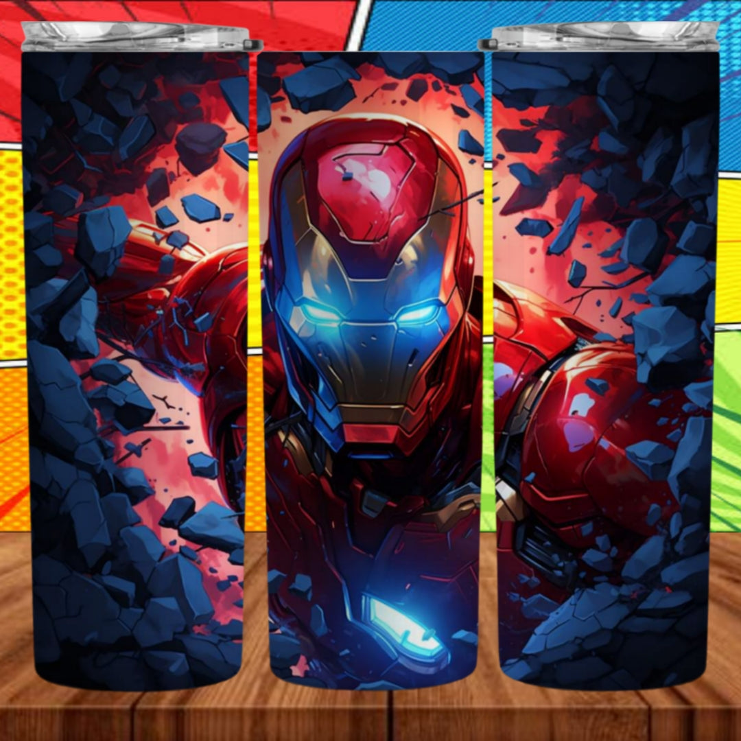 3D Superhero 20oz Sublimation Tumbler Images Bundle