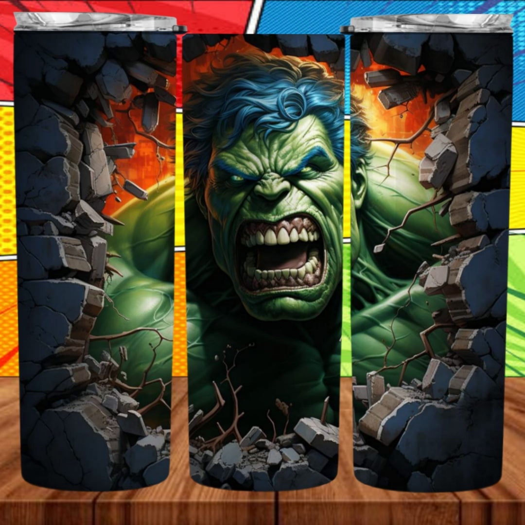 3D Superhero 20oz Sublimation Tumbler Images Bundle