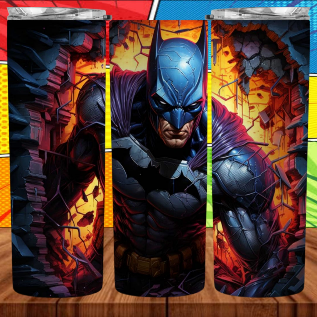 3D Superhero 20oz Sublimation Tumbler Images Bundle