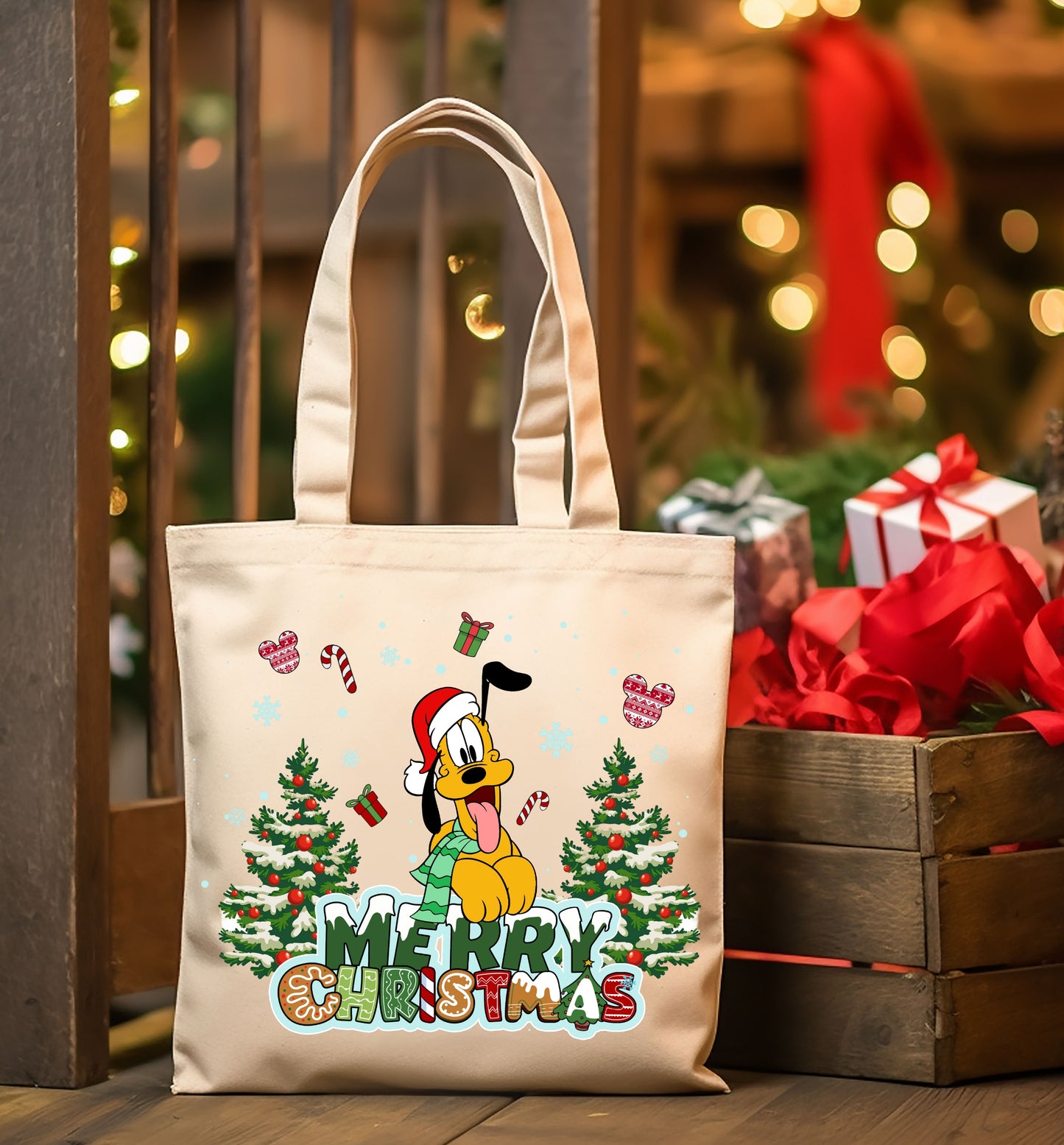 Christmas Cartoon Tote Images Bundle