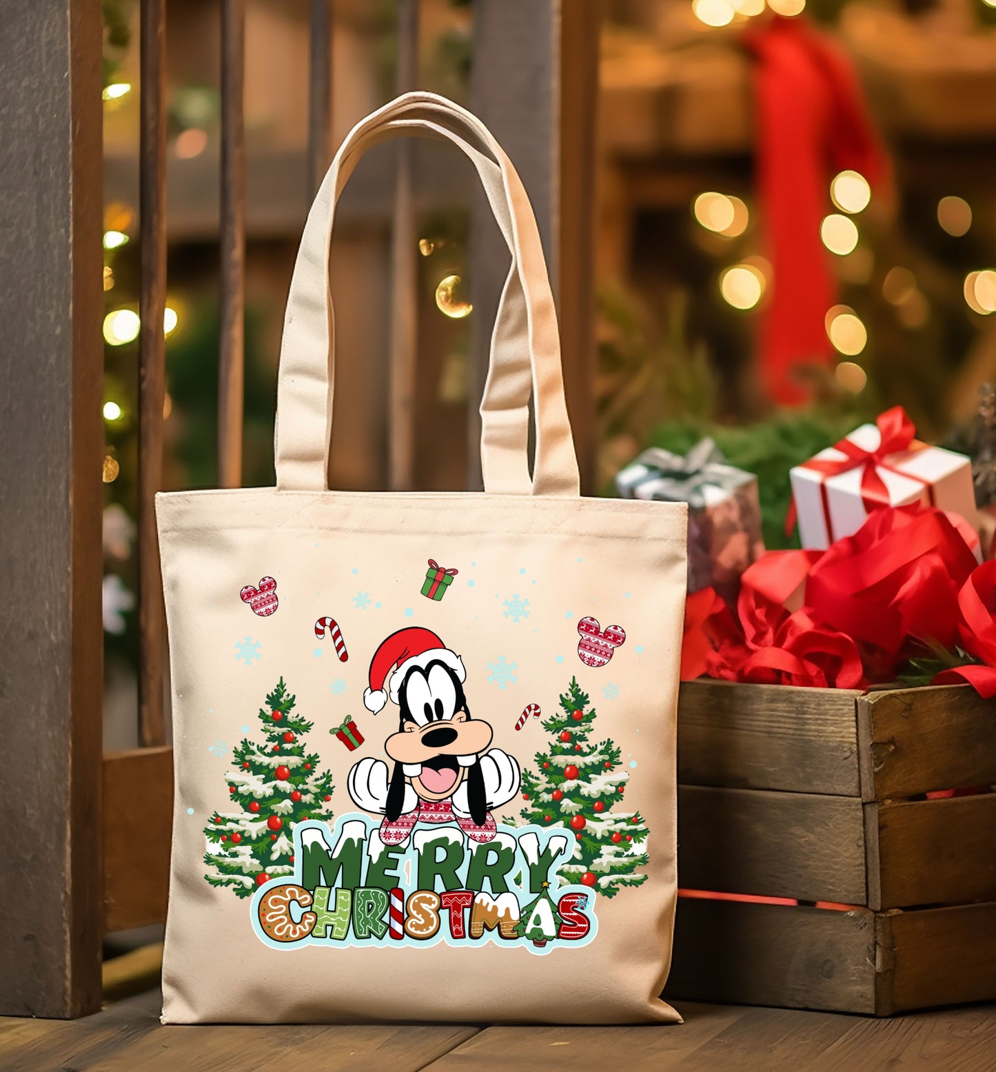 Christmas Cartoon Tote Images Bundle