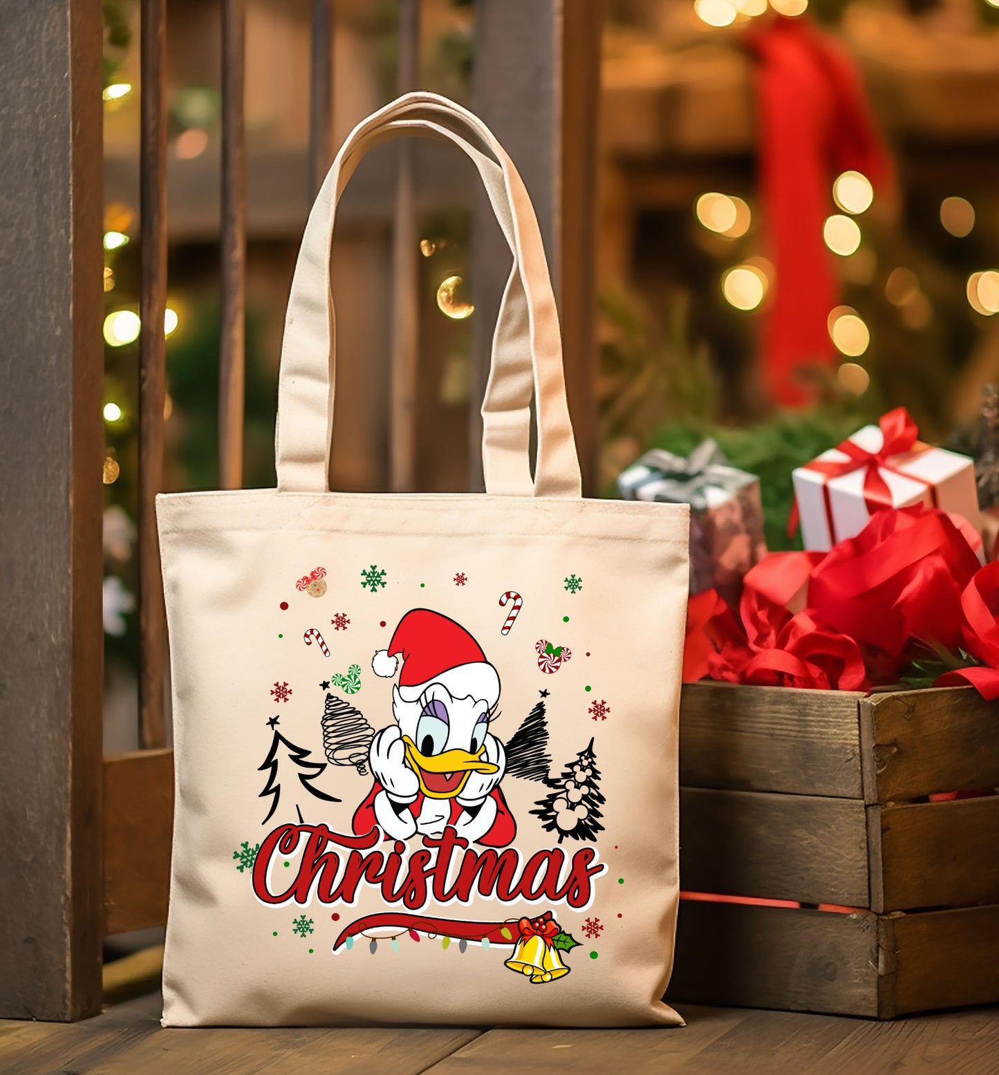 Christmas Cartoon Tote Images Bundle