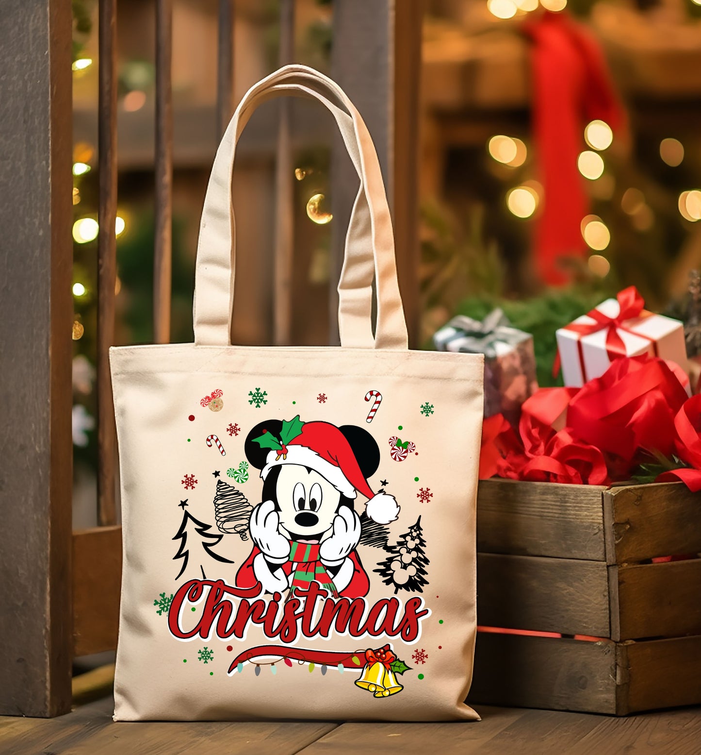 Christmas Cartoon Tote Images Bundle