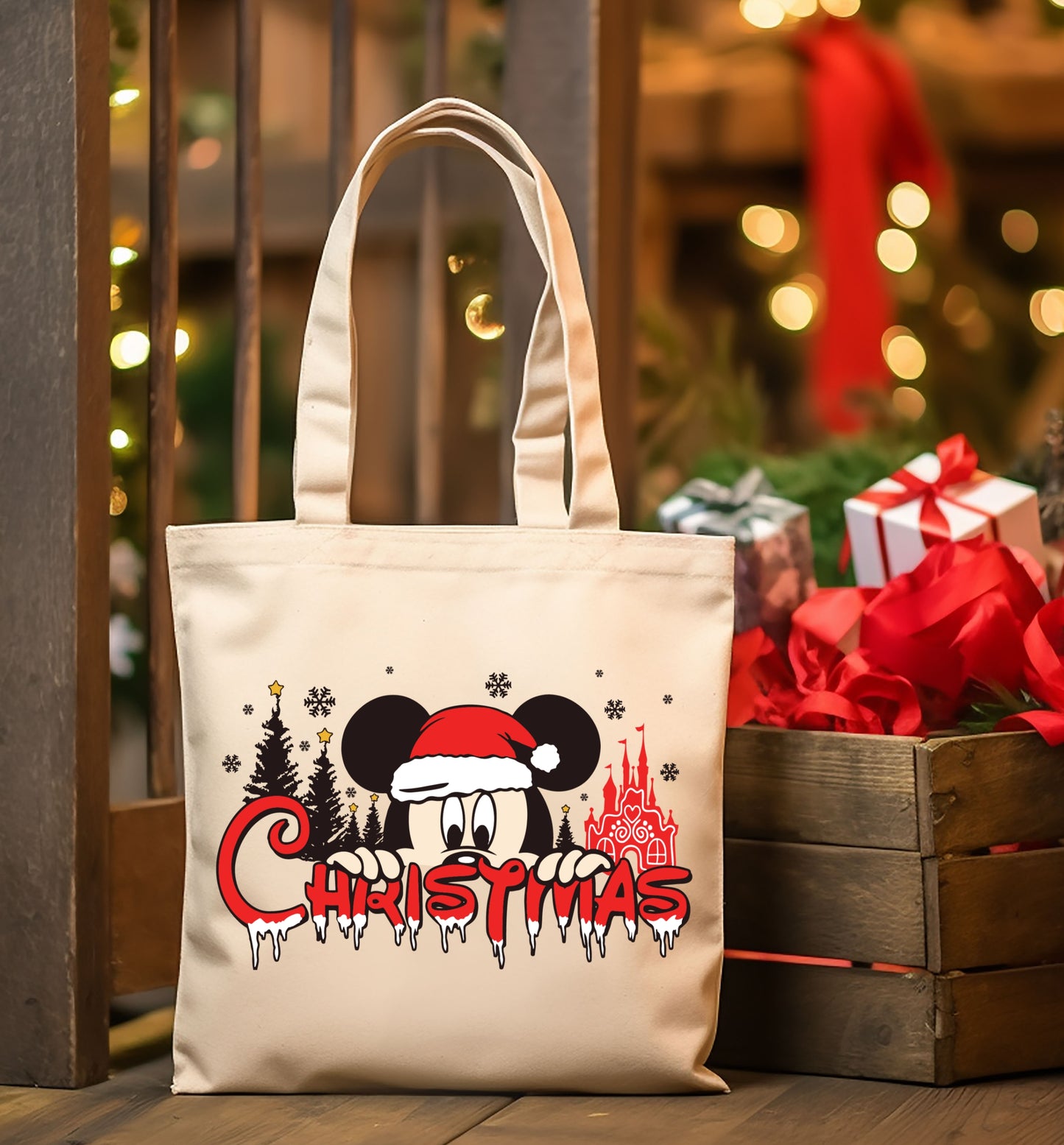 Christmas Cartoon Tote Images Bundle