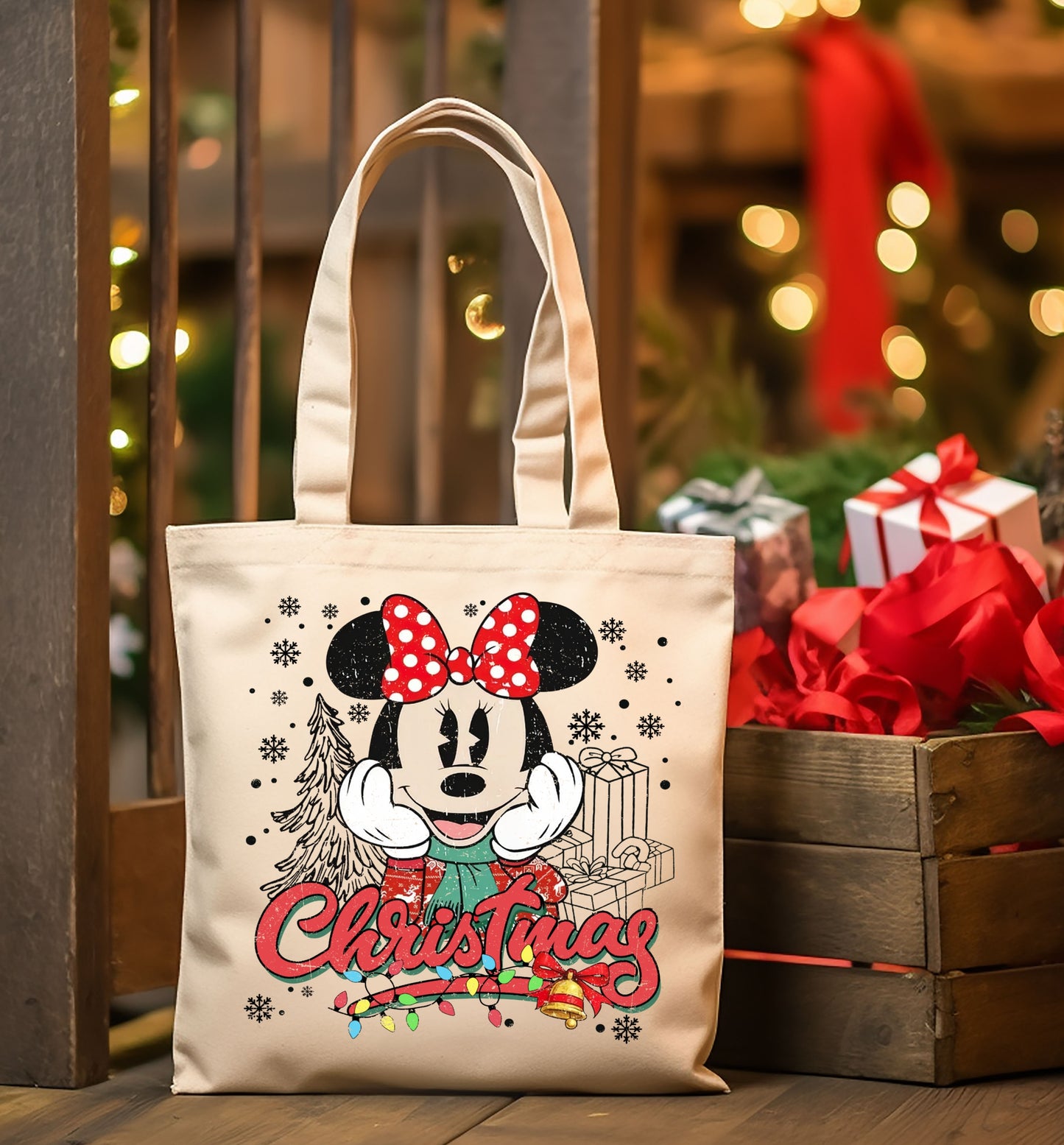 Christmas Cartoon Tote Images Bundle