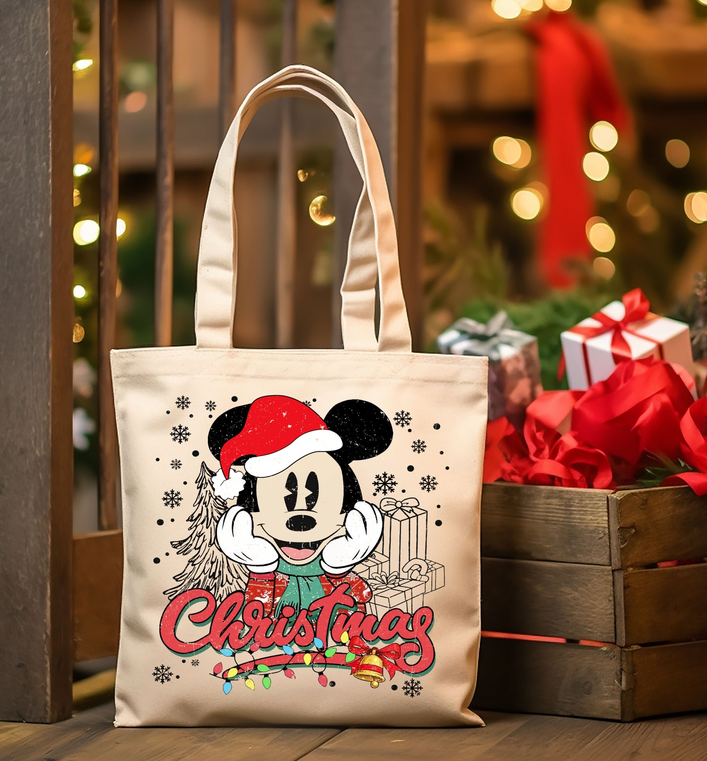 Christmas Cartoon Tote Images Bundle