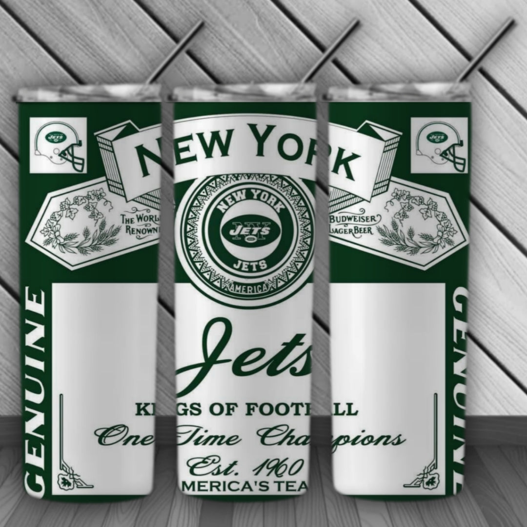 Beer Football 20oz Sublimation Tumbler Image