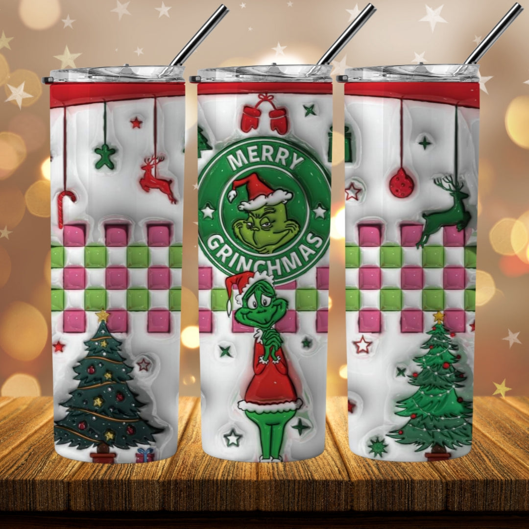 40+ 3D Inflate Christmas Sublimation 20oz Images Bundle