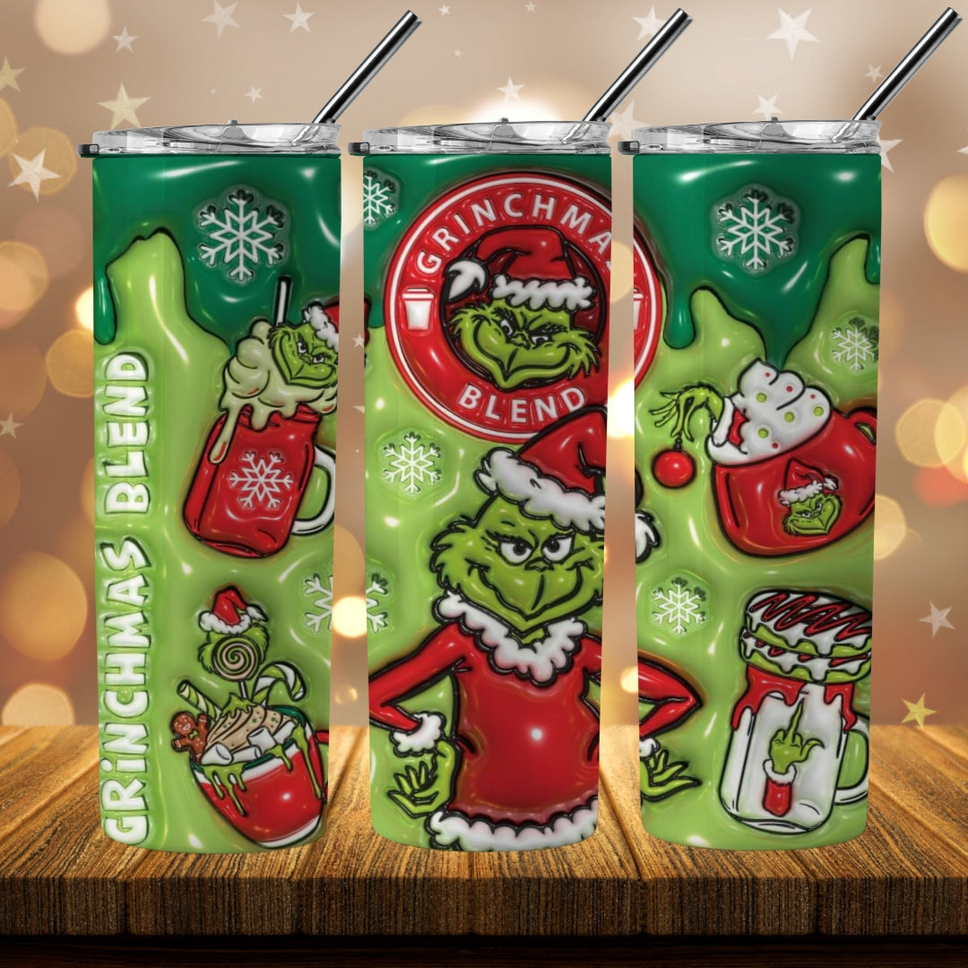 40+ 3D Inflate Christmas Sublimation 20oz Images Bundle