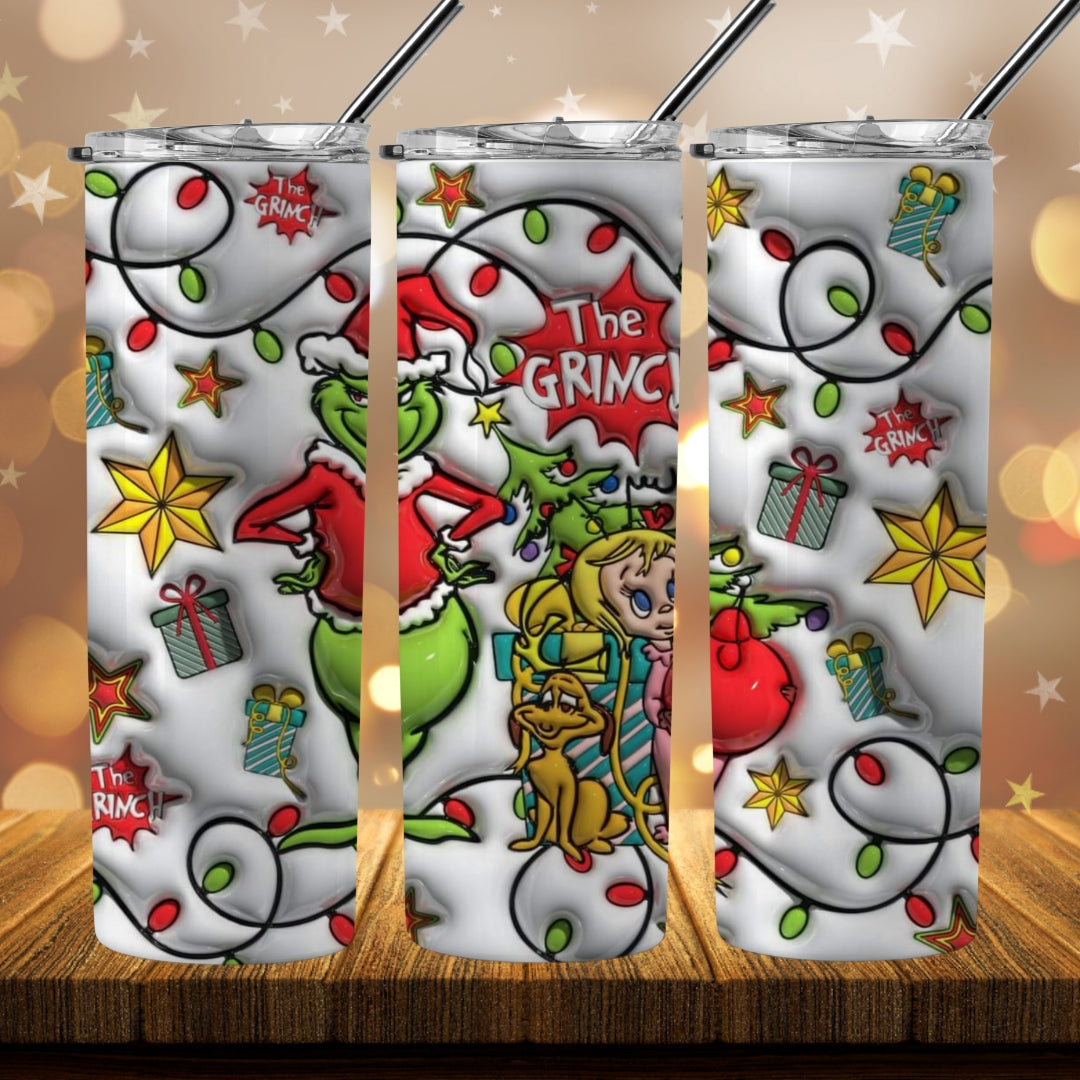 40+ 3D Inflate Christmas Sublimation 20oz Images Bundle