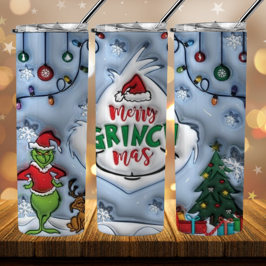 40+ 3D Inflate Christmas Sublimation 20oz Images Bundle