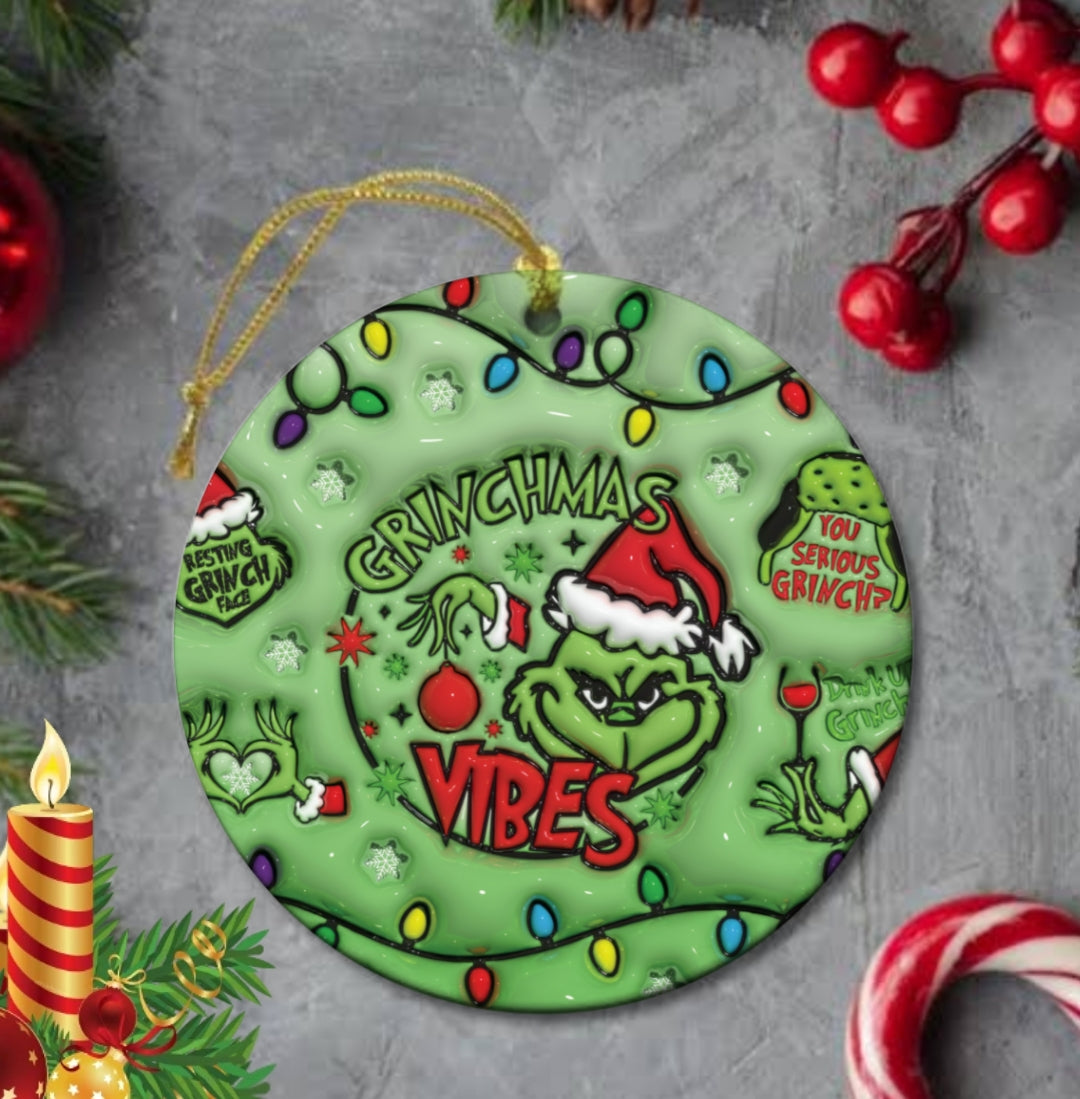 50+ 3D Christmas Sublimation Ornament/Car Coaster Images Bundle