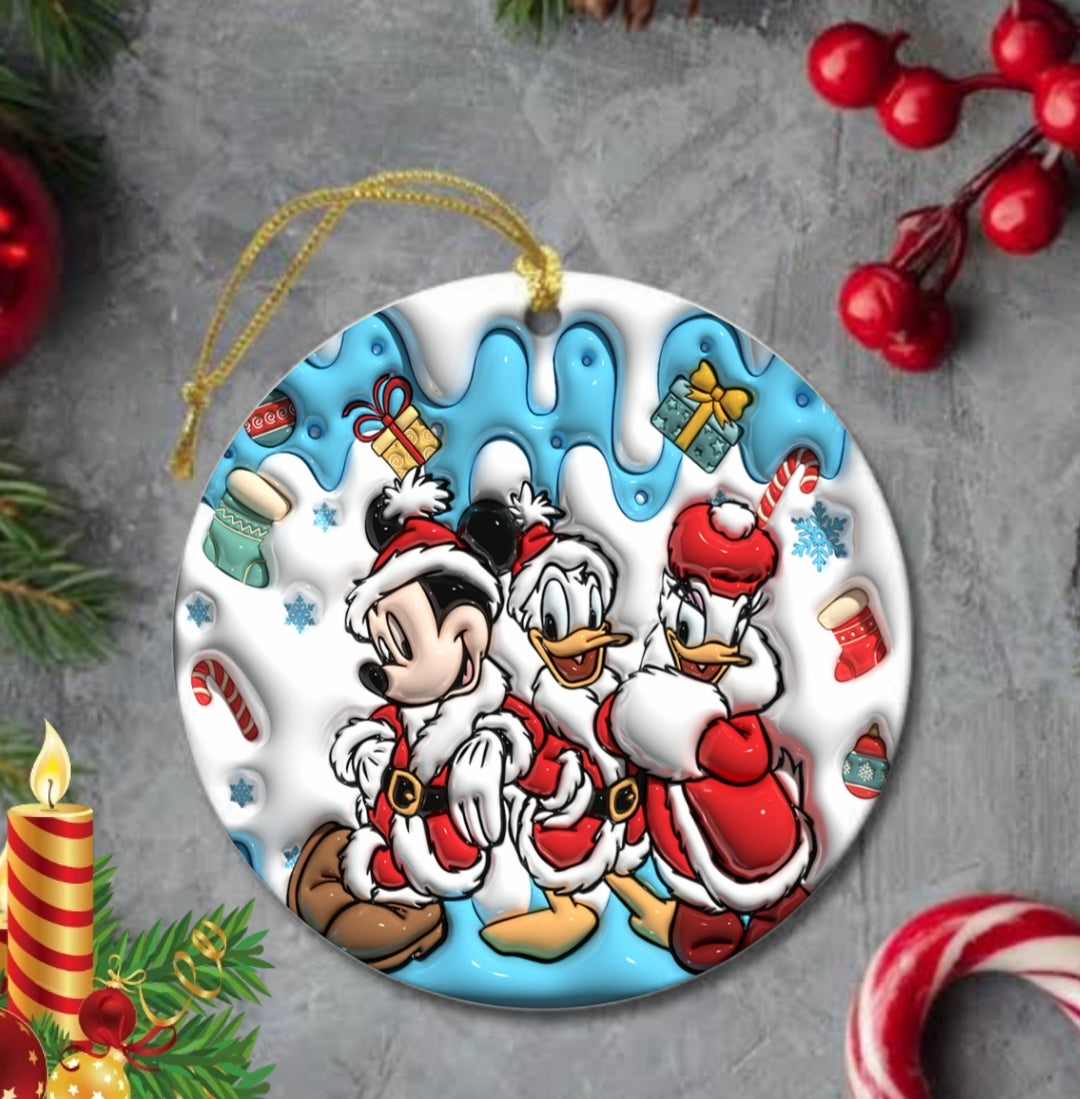 50+ 3D Christmas Sublimation Ornament/Car Coaster Images Bundle