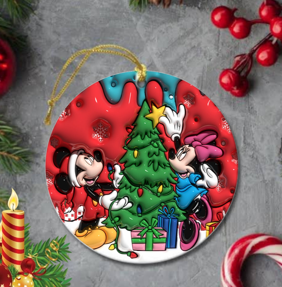 50+ 3D Christmas Sublimation Ornament/Car Coaster Images Bundle