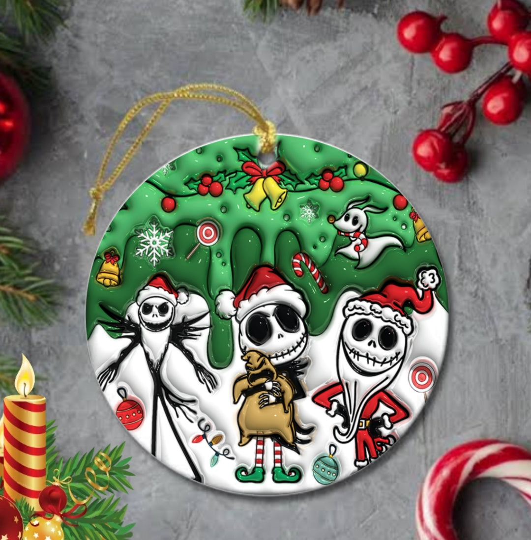 50+ 3D Christmas Sublimation Ornament/Car Coaster Images Bundle