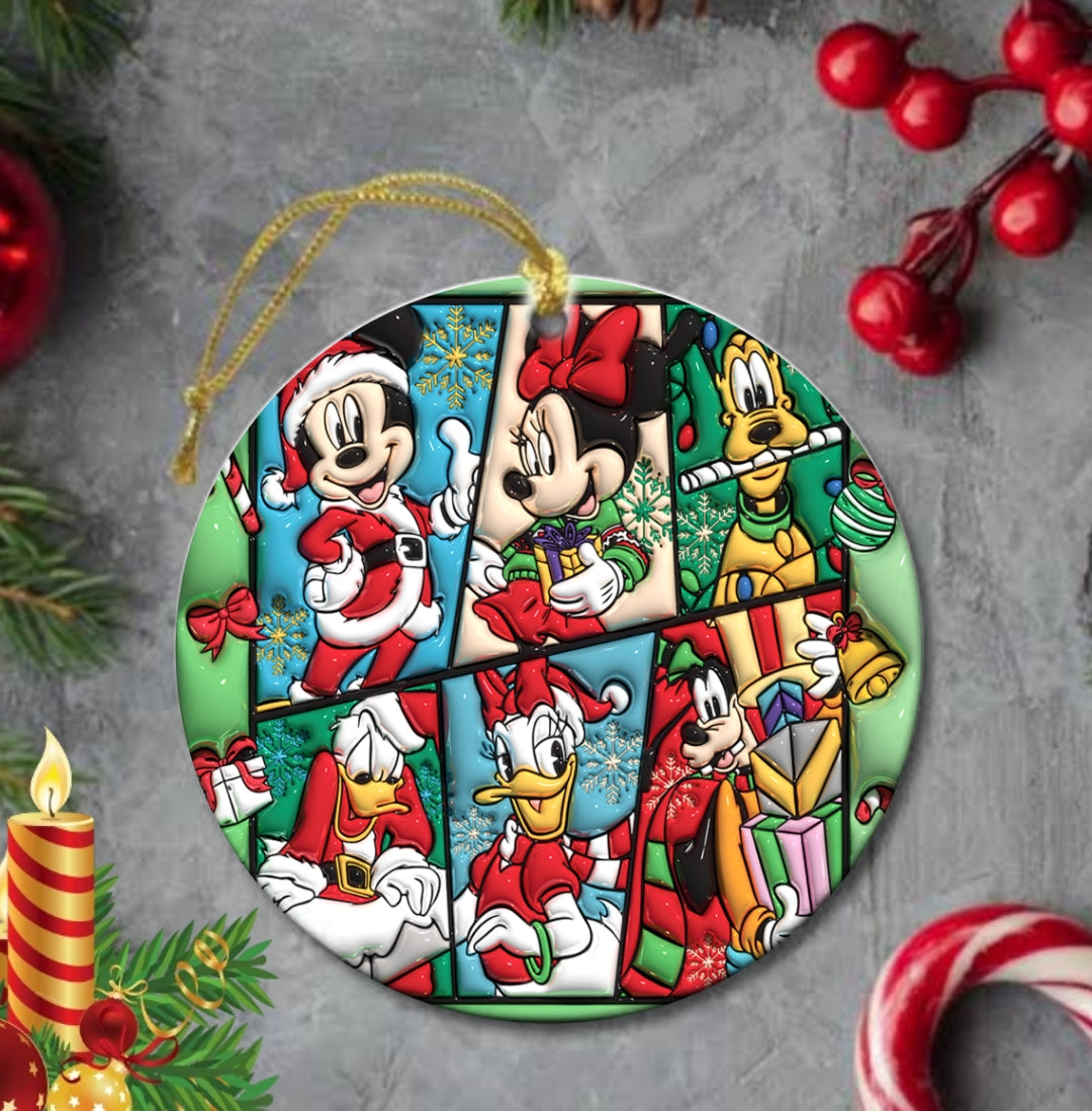 50+ 3D Christmas Sublimation Ornament/Car Coaster Images Bundle