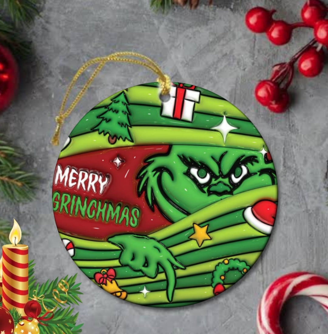 50+ 3D Christmas Sublimation Ornament/Car Coaster Images Bundle