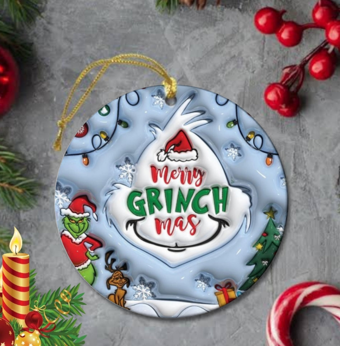 50+ 3D Christmas Sublimation Ornament/Car Coaster Images Bundle