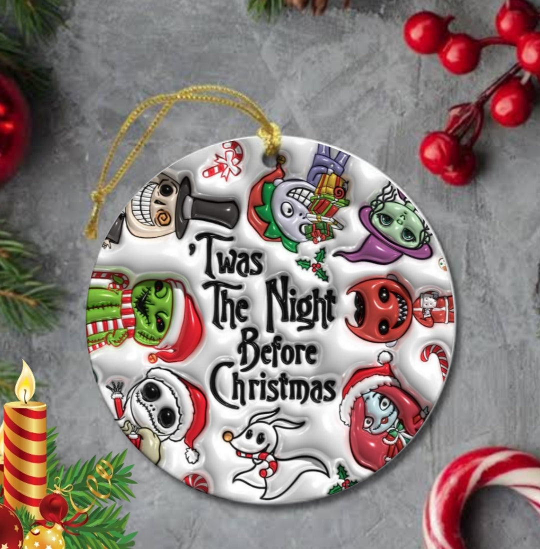 50+ 3D Christmas Sublimation Ornament/Car Coaster Images Bundle