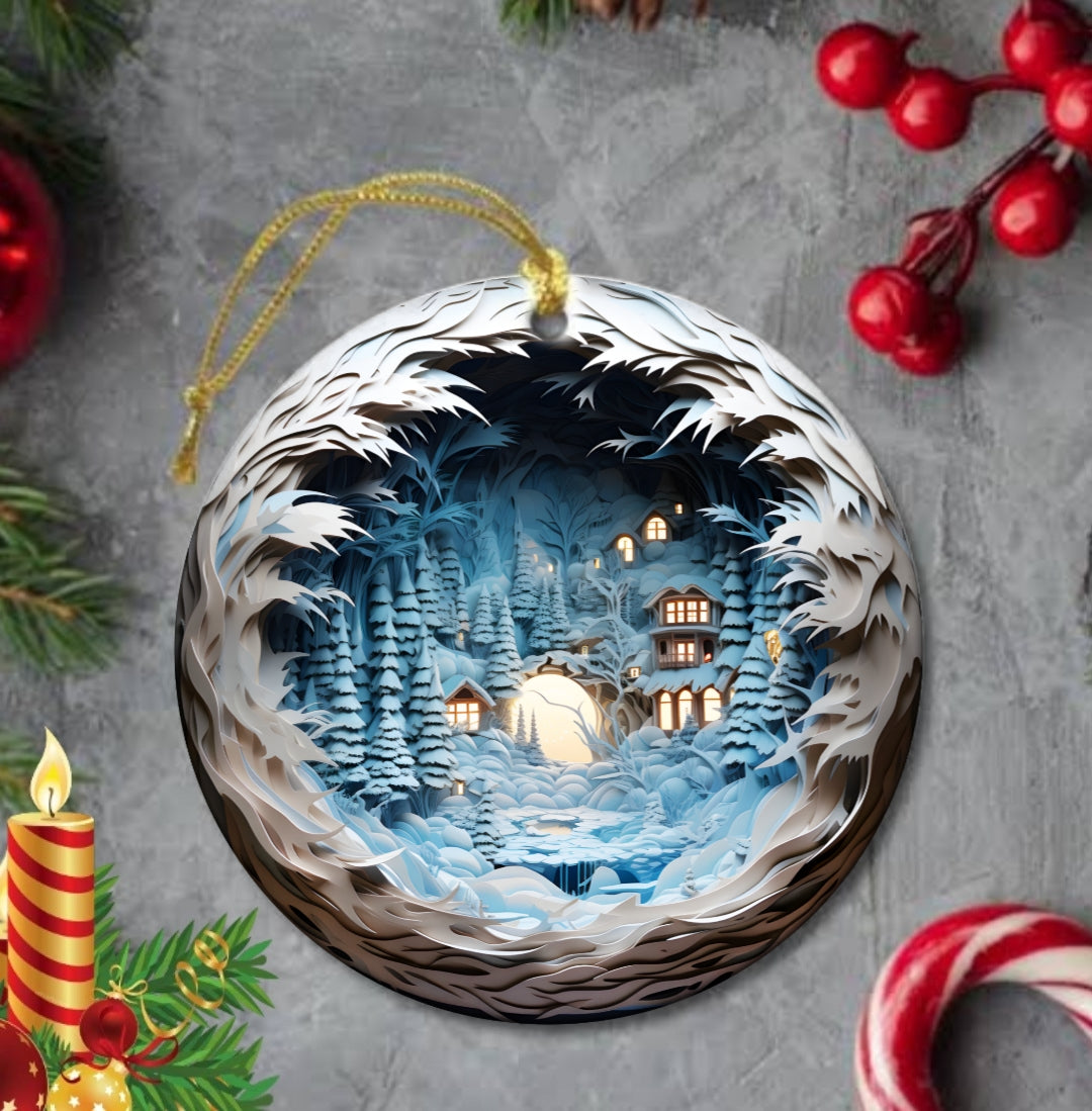 25+ Christmas Sublimation Ornament/Car Coaster Images Bundle