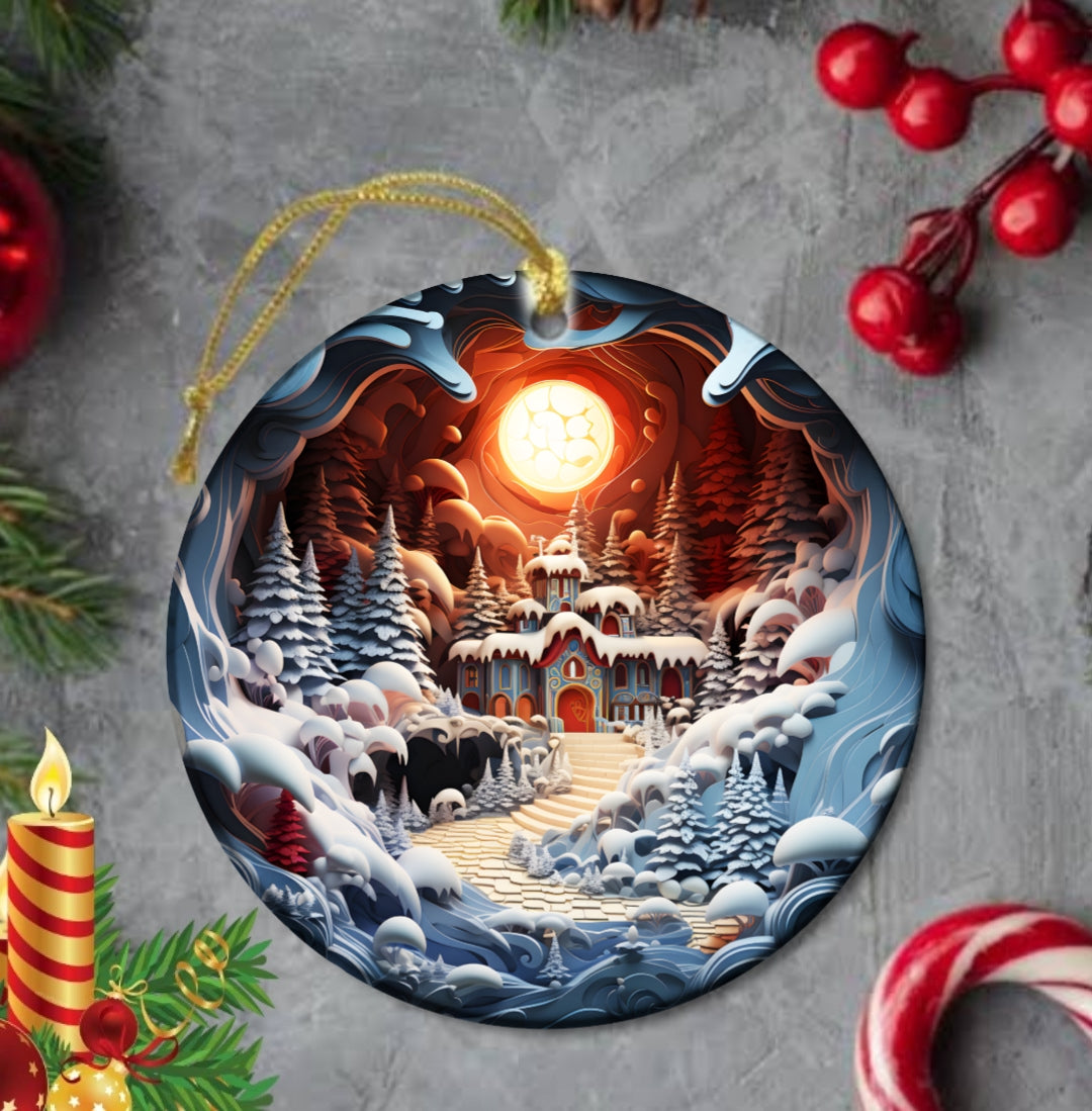 25+ Christmas Sublimation Ornament/Car Coaster Images Bundle