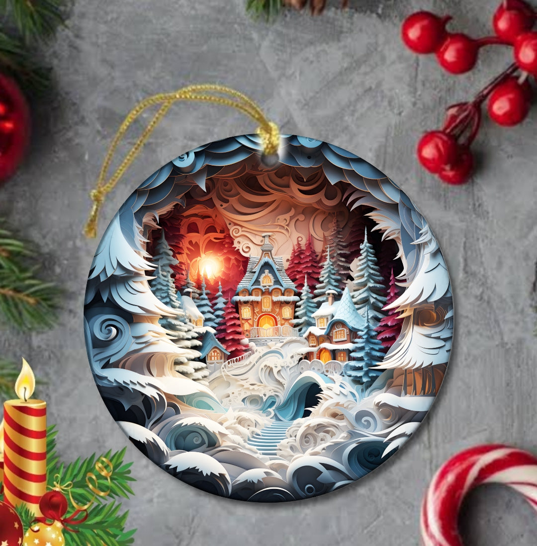 25+ Christmas Sublimation Ornament/Car Coaster Images Bundle