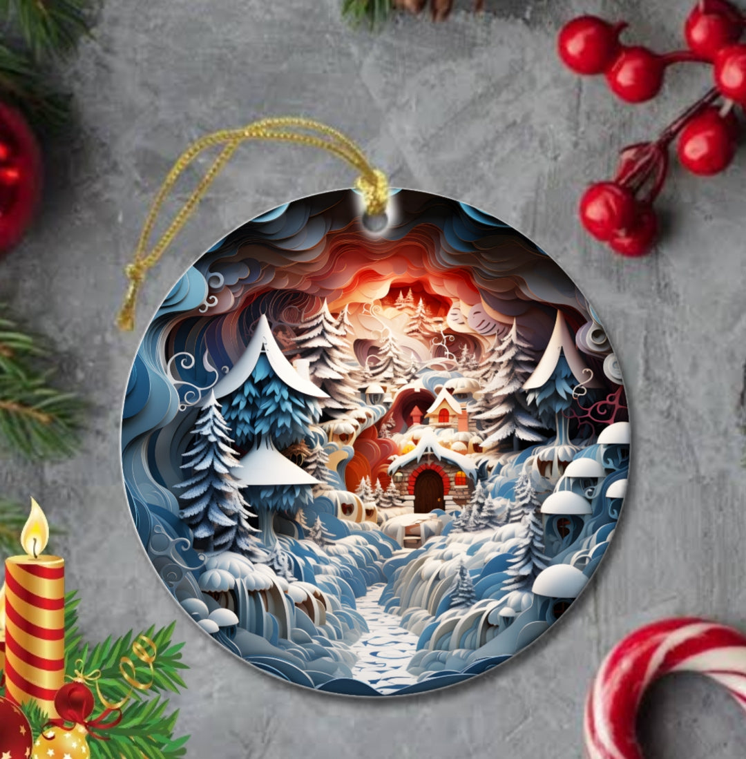 25+ Christmas Sublimation Ornament/Car Coaster Images Bundle