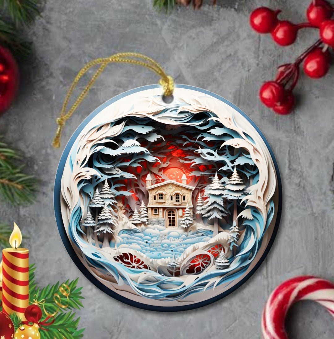 25+ Christmas Sublimation Ornament/Car Coaster Images Bundle