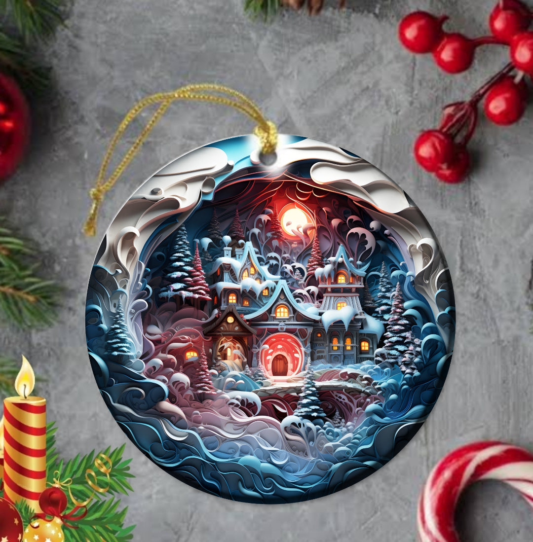 25+ Christmas Sublimation Ornament/Car Coaster Images Bundle