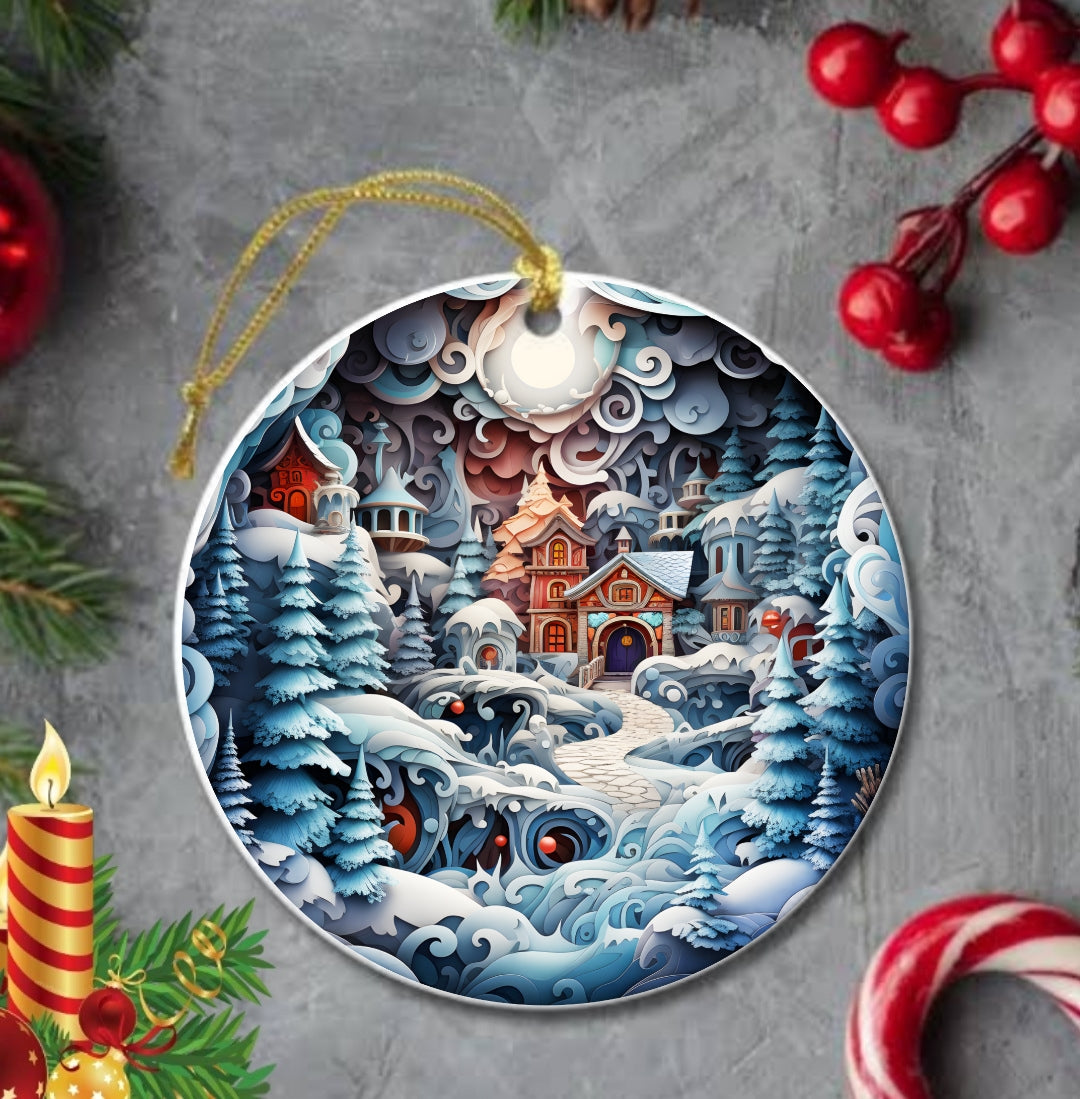 25+ Christmas Sublimation Ornament/Car Coaster Images Bundle