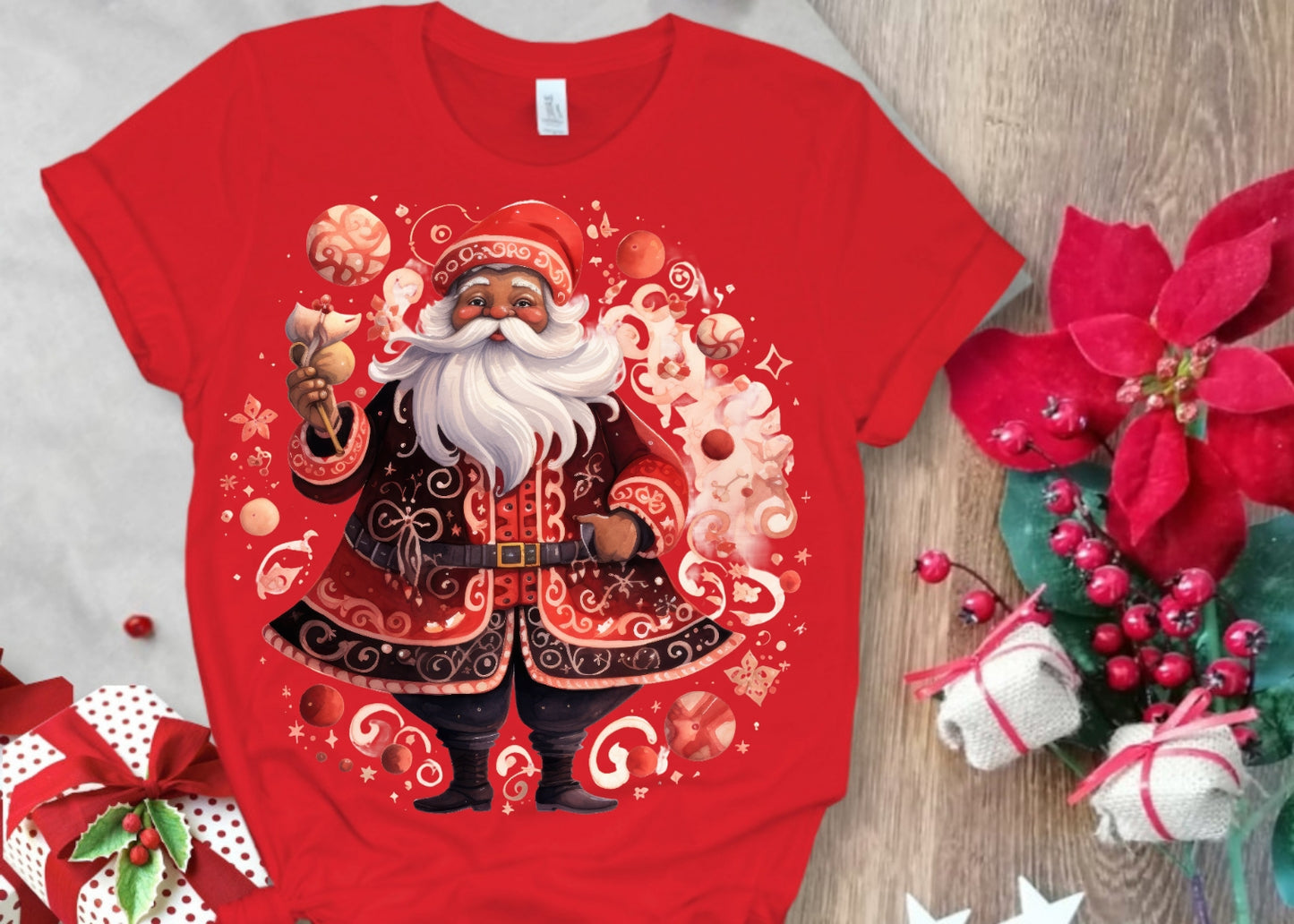 Christmas Santa Sublimation/DTF T-Shirt Images Bundle