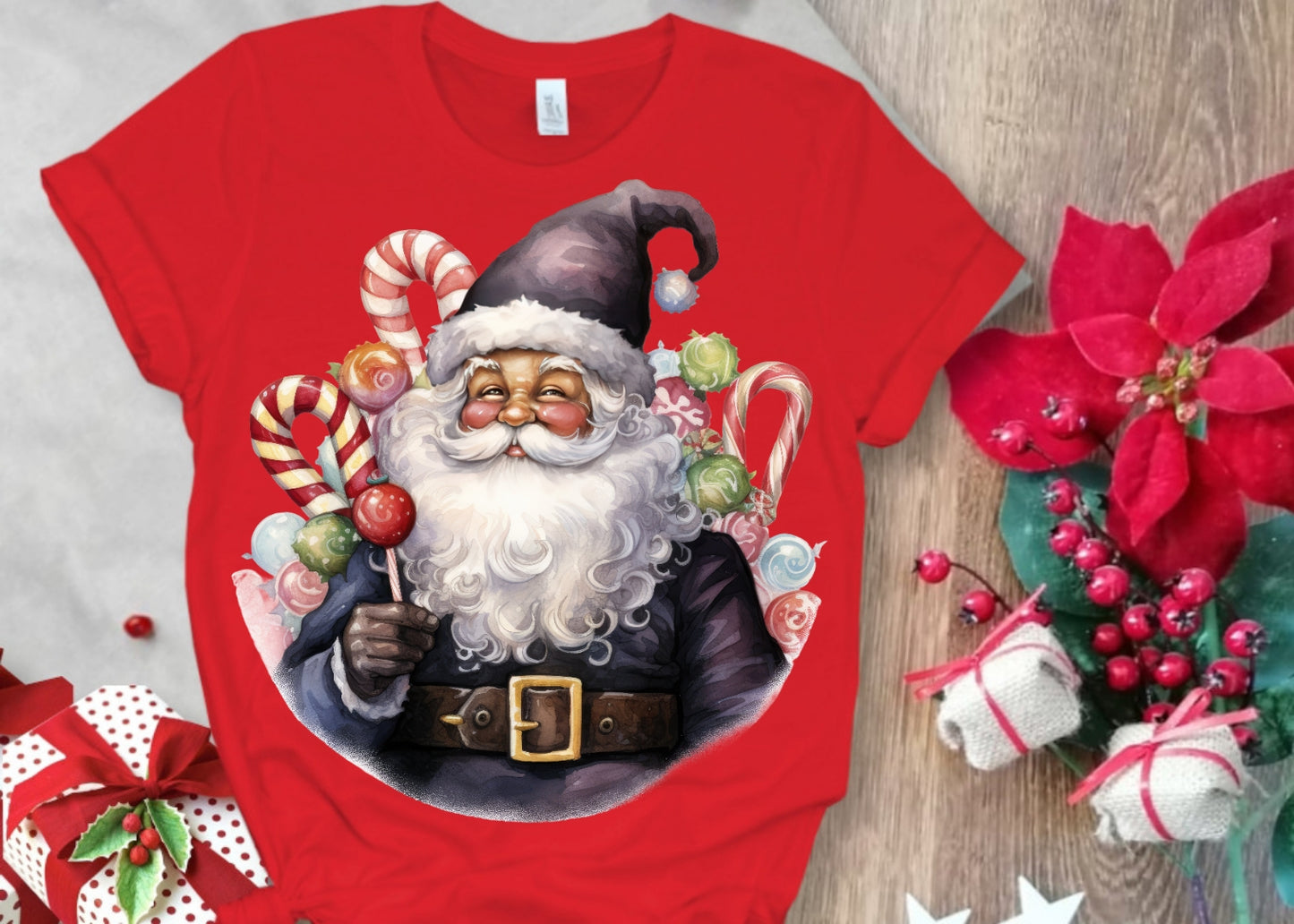 Christmas Santa Sublimation/DTF T-Shirt Images Bundle