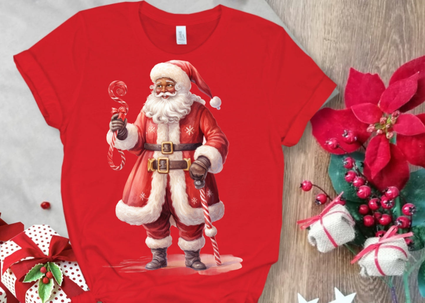 Christmas Santa Sublimation/DTF T-Shirt Images Bundle