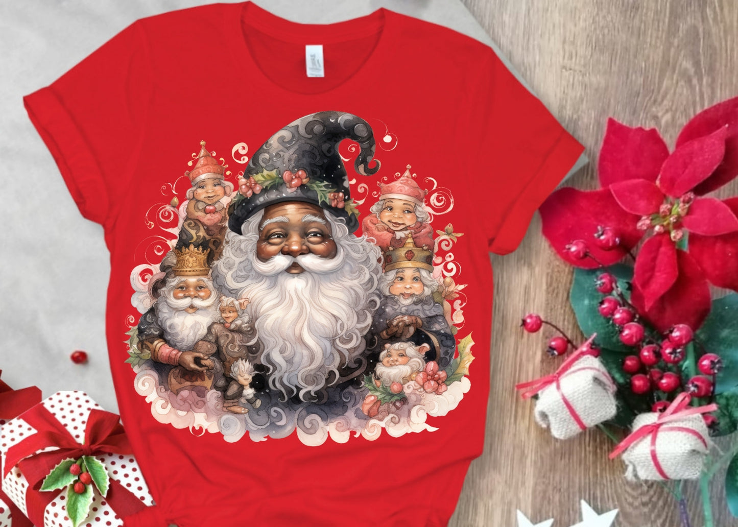 Christmas Santa Sublimation/DTF T-Shirt Images Bundle