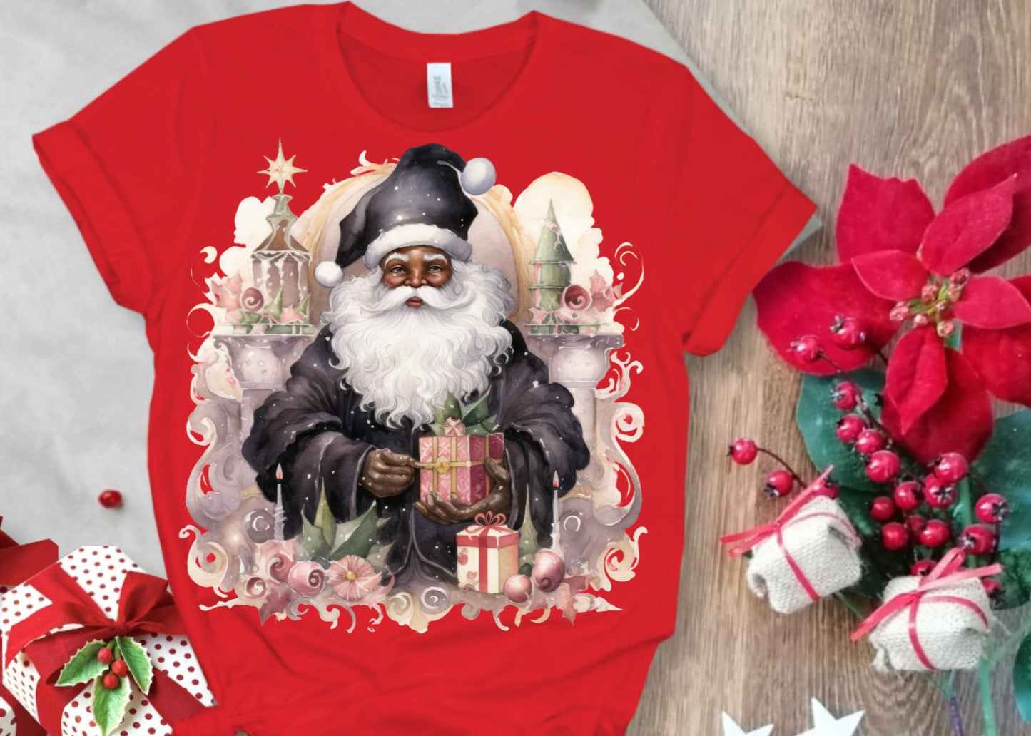 Christmas Santa Sublimation/DTF T-Shirt Images Bundle