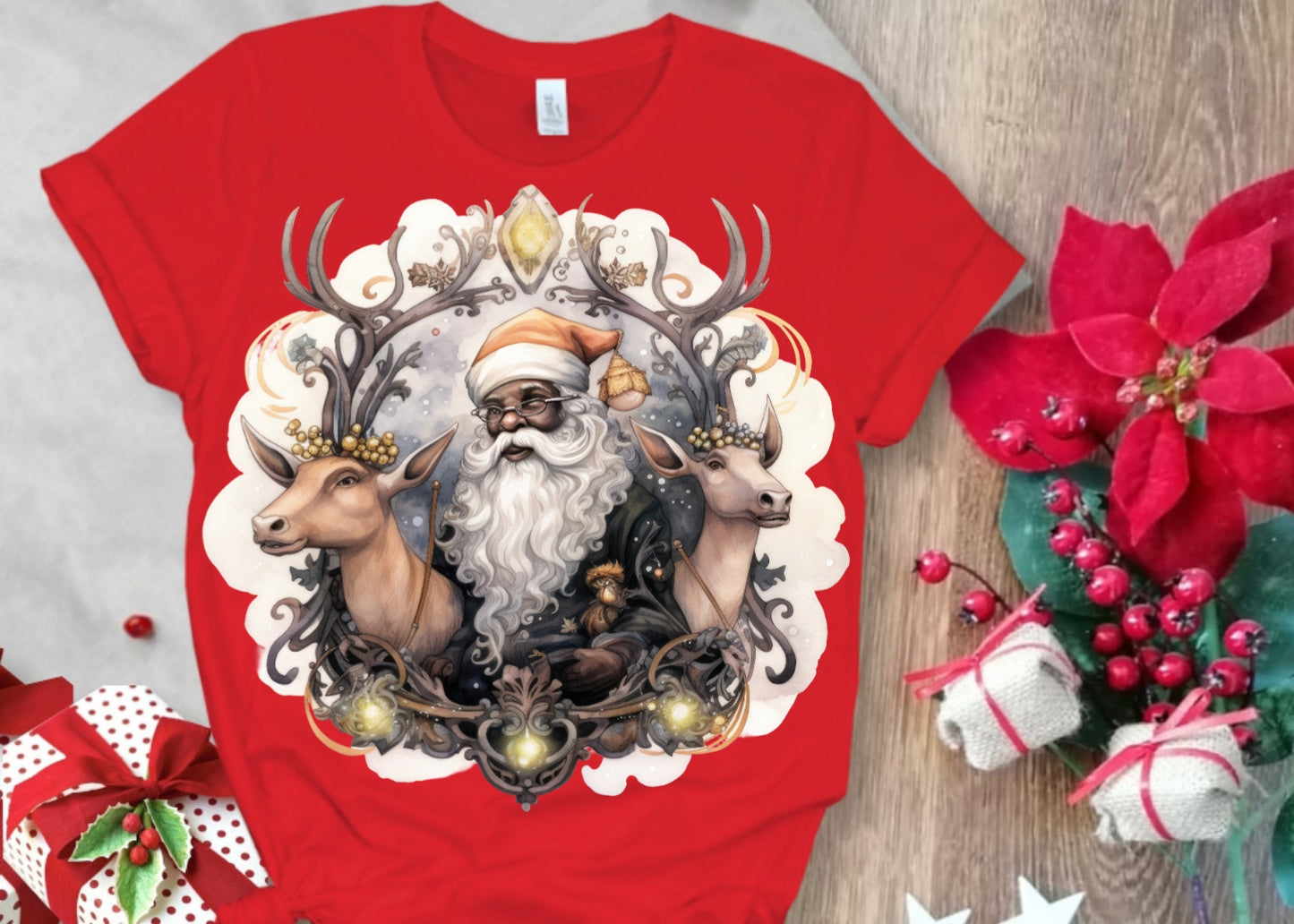 Christmas Santa Sublimation/DTF T-Shirt Images Bundle