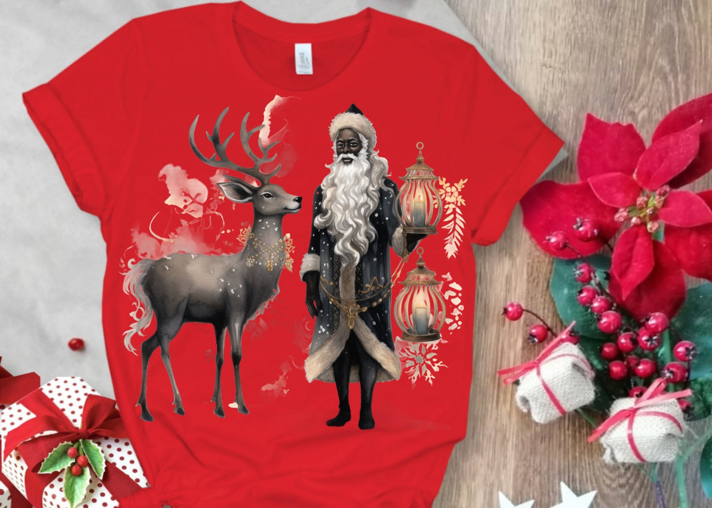 Christmas Santa Sublimation/DTF T-Shirt Images Bundle