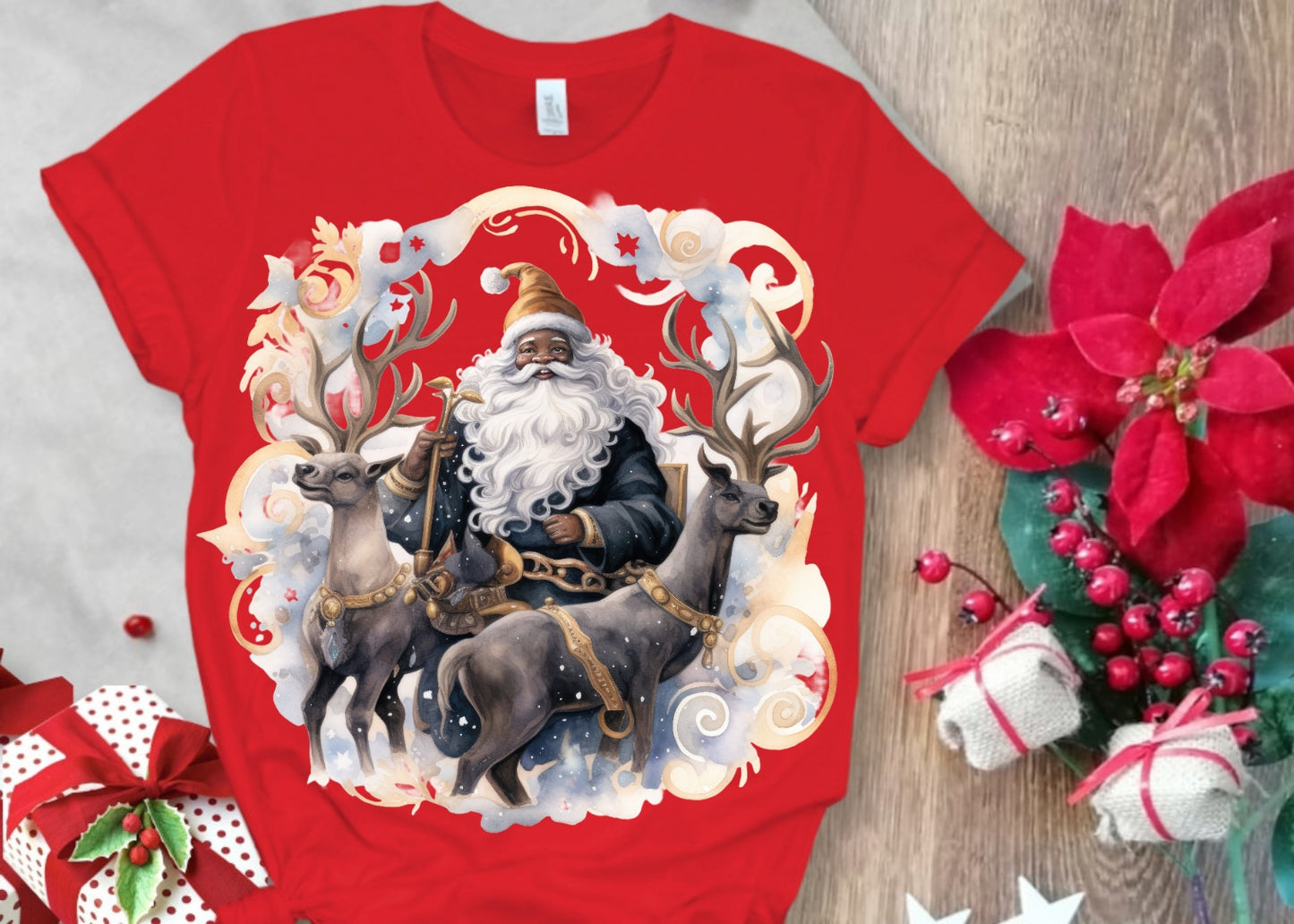 Christmas Santa Sublimation/DTF T-Shirt Images Bundle