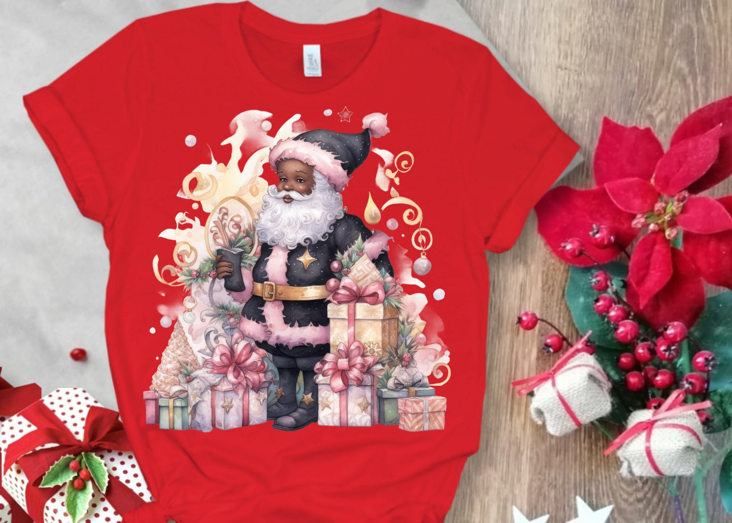 Christmas Santa Sublimation/DTF T-Shirt Images Bundle